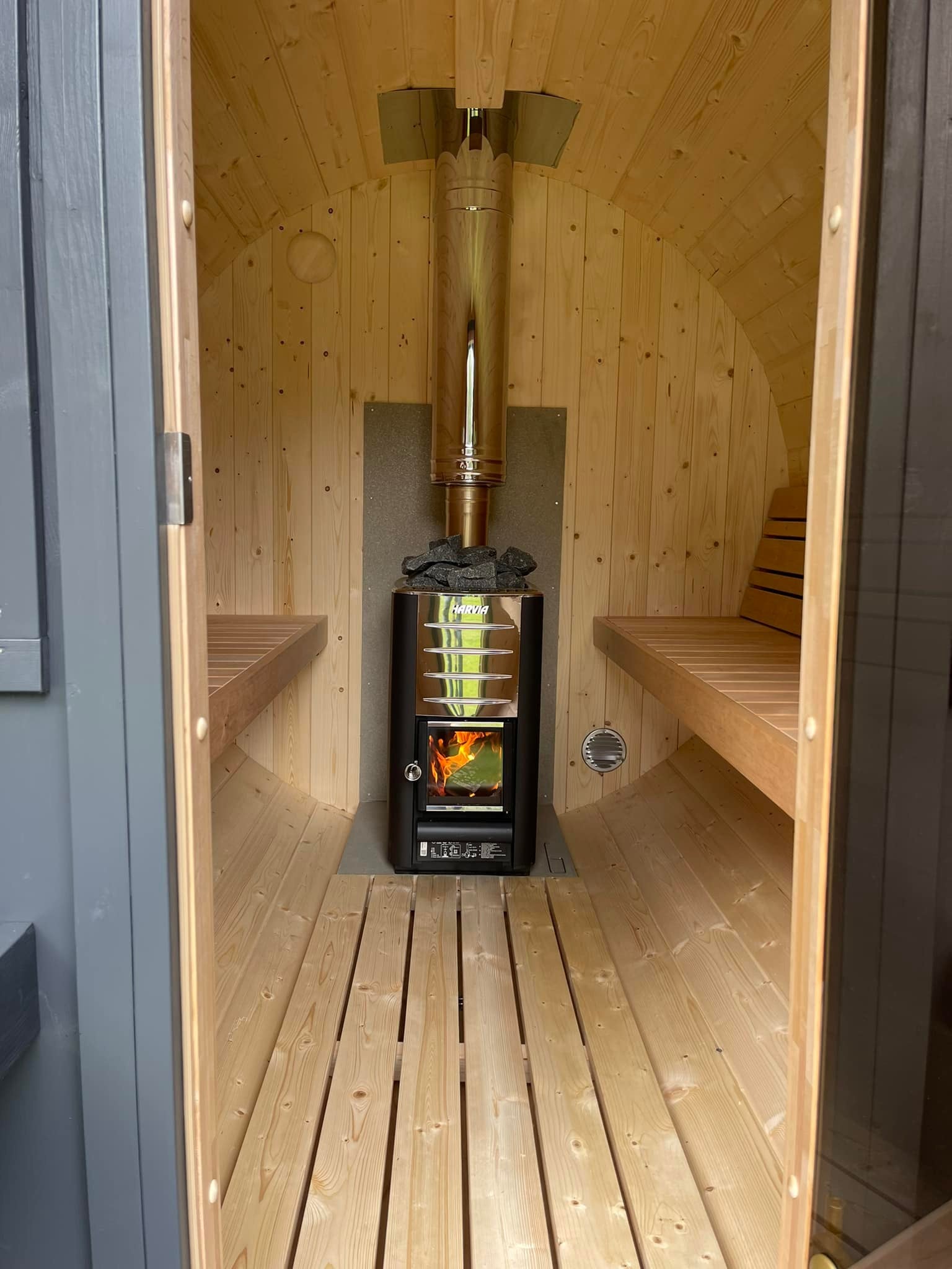 Sauna extérieur en Thermo-traité 280 4-6 places