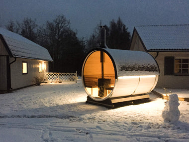 Sauna Extérieur en Bois thermo-traité pour 4 Personnes