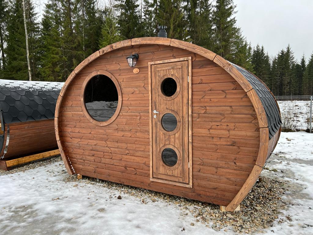 Sauna extérieur en bois thermo-traité 2-3 personnes