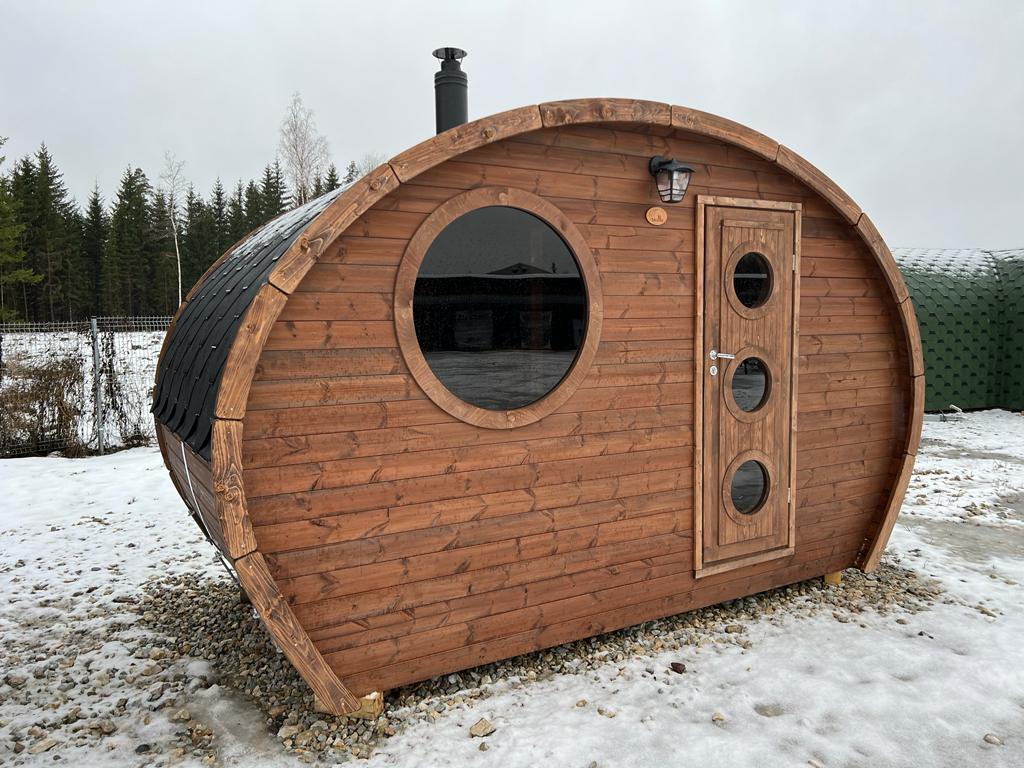 Sauna extérieur en bois thermo-traité 2-3 personnes