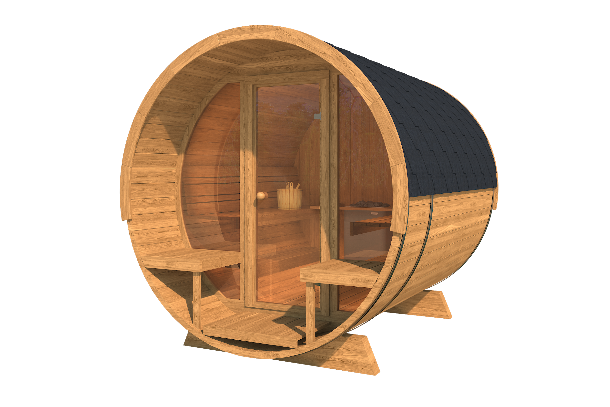 Sauna Jardin Deluxe 280 en Bois Thermo-traité