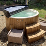 bain nordique bois avis, bain suedois sauna prestige, hot tub