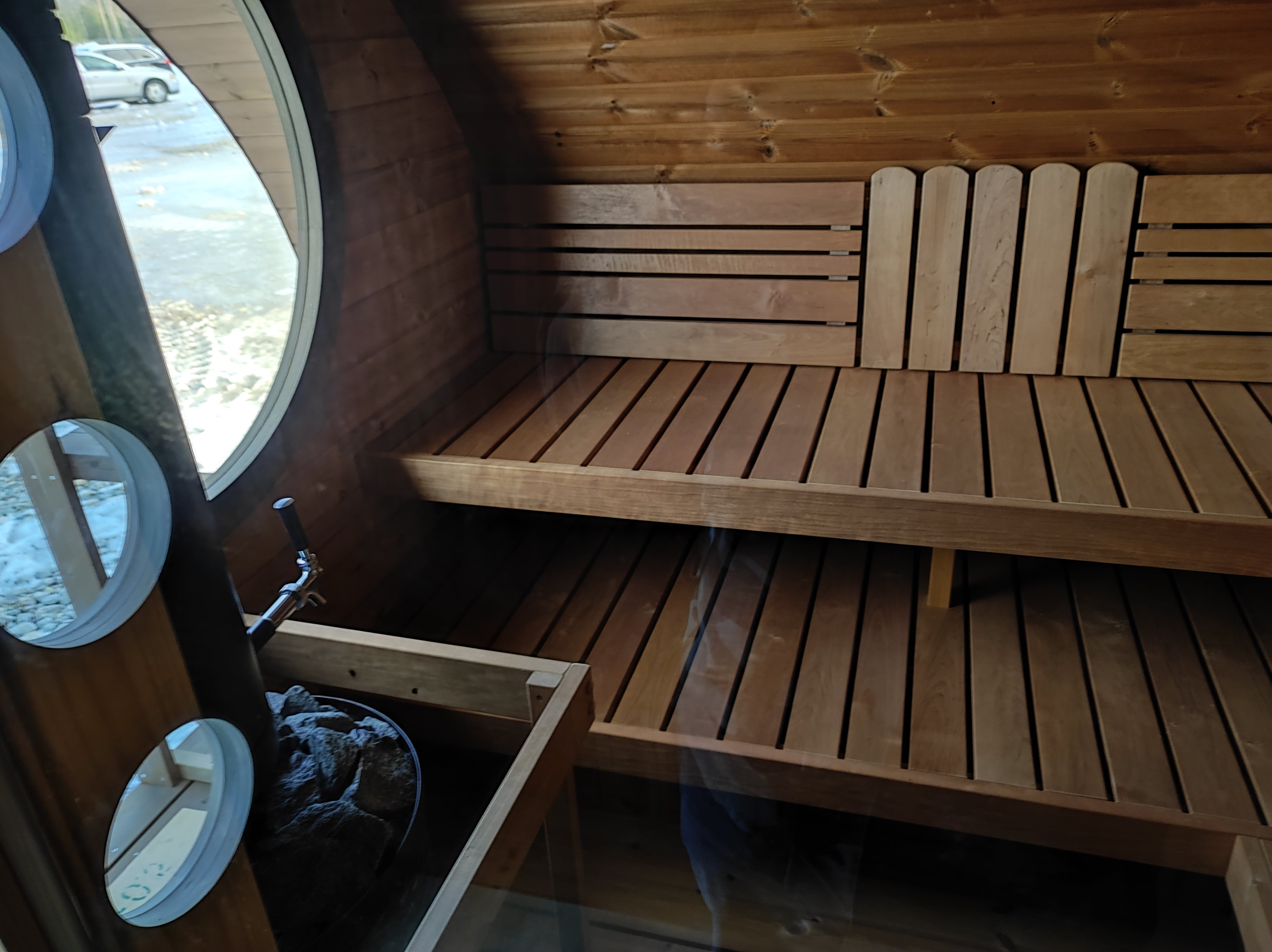 Sauna Extérieur en Thermo-traité 3-4 places