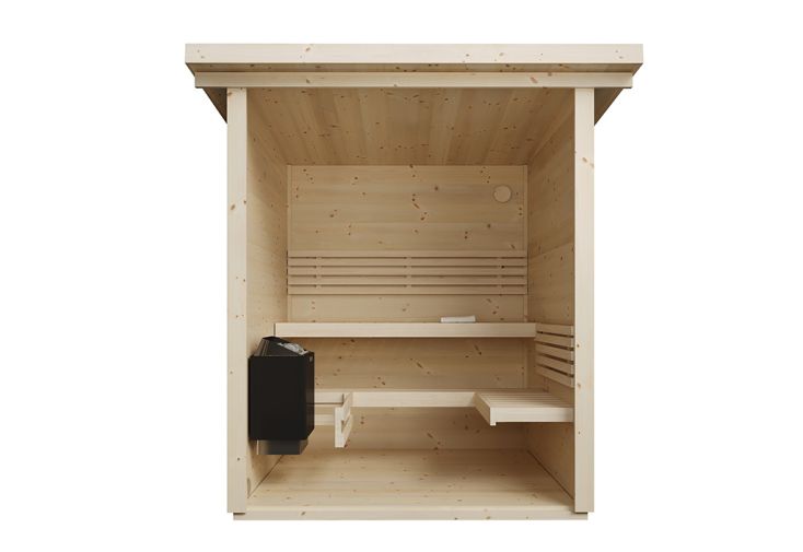 Sauna Jardin en bois d'épicéa - 3,3 m² | 2 Places