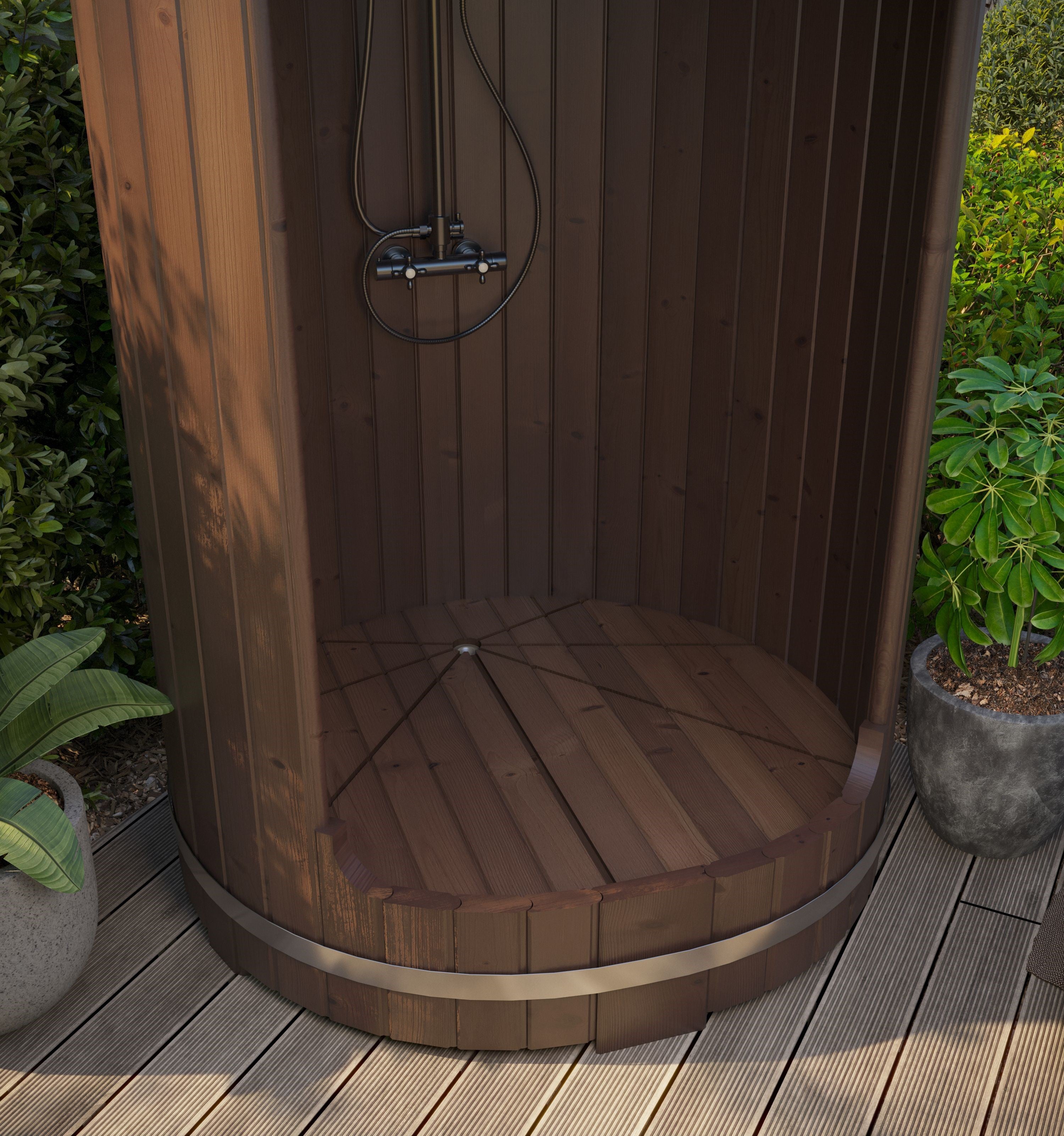 Douche de Jardin en Bois Thermo-traité