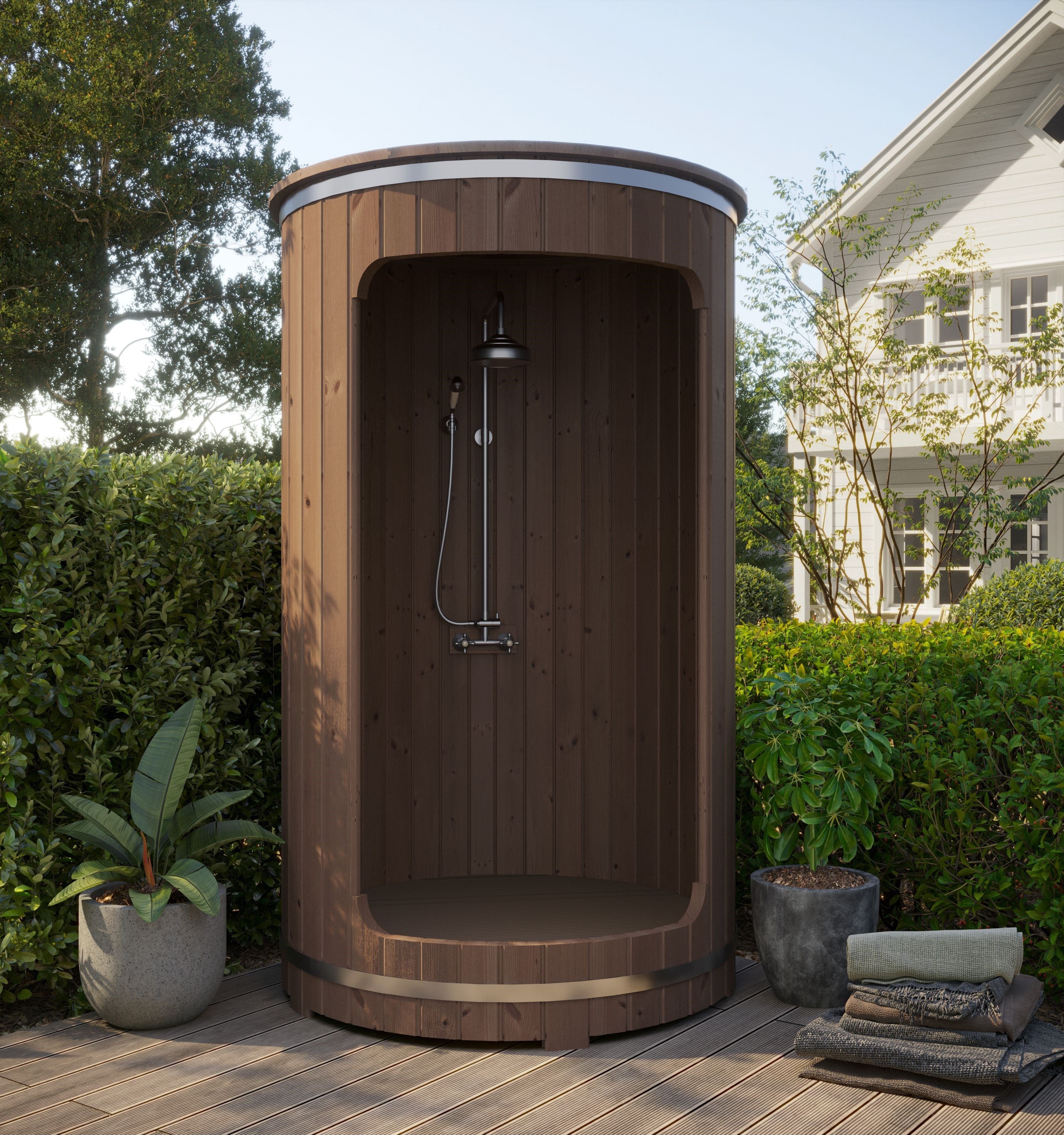 Douche de Jardin en Bois Thermo-traité