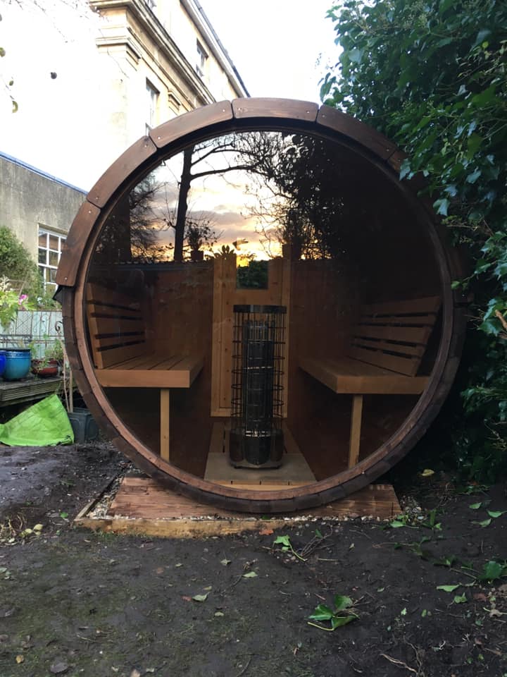 Sauna Extérieur en Bois thermo-traité pour 4 Personnes