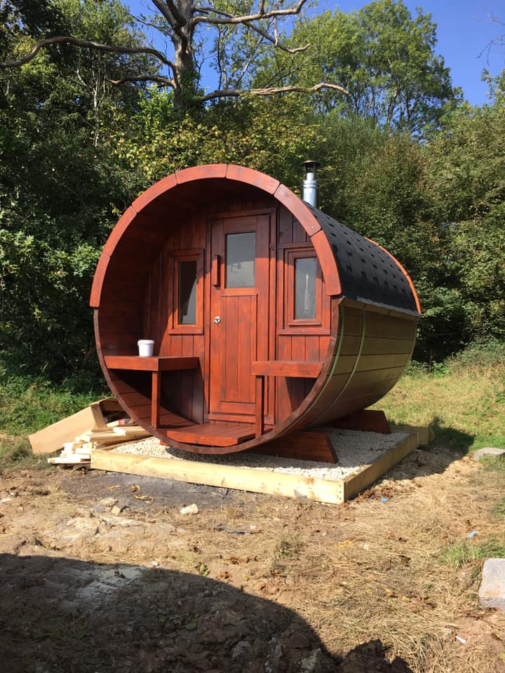 Sauna Extérieur en Bois thermo-traité pour 4 Personnes