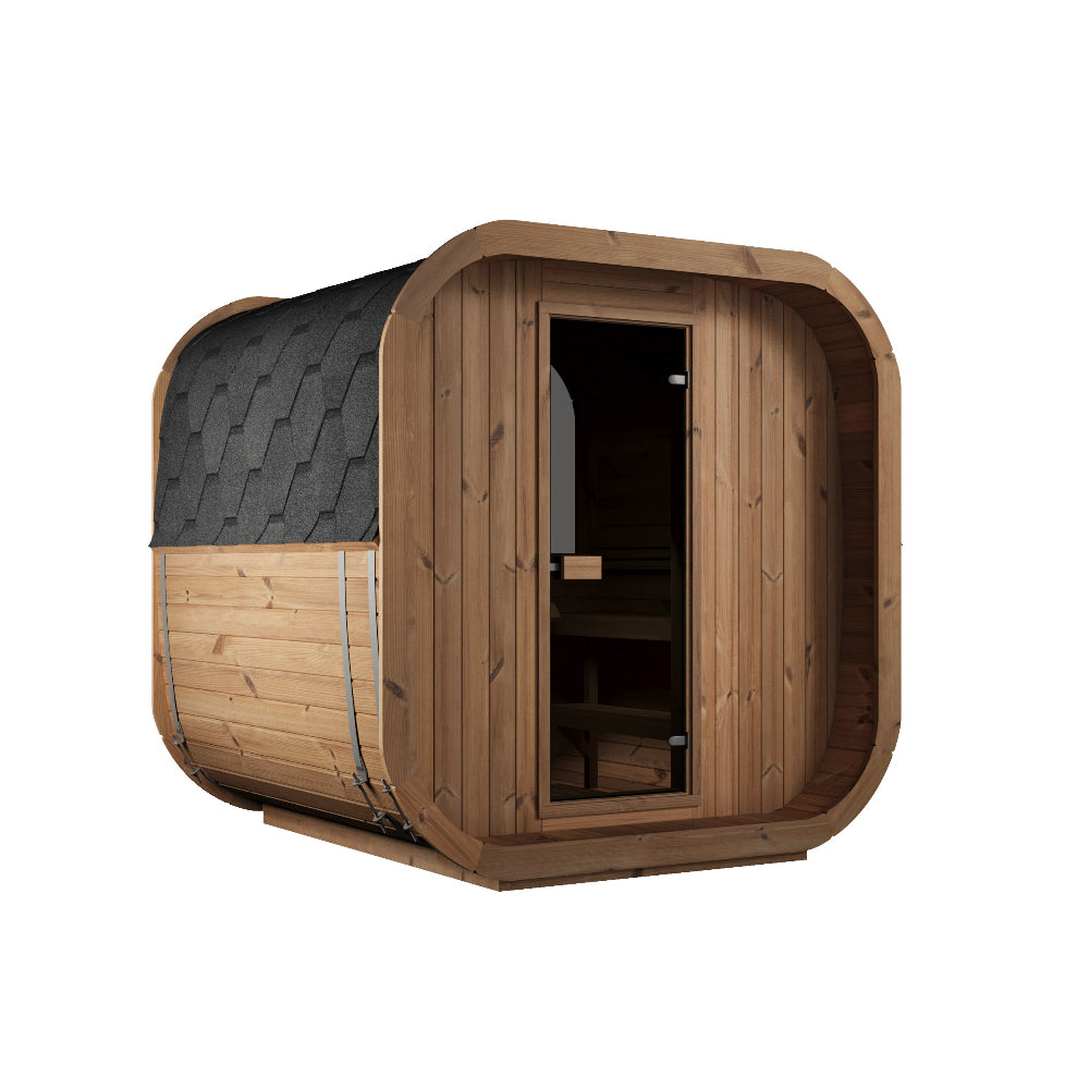 Sauna Jardin cubique en verre