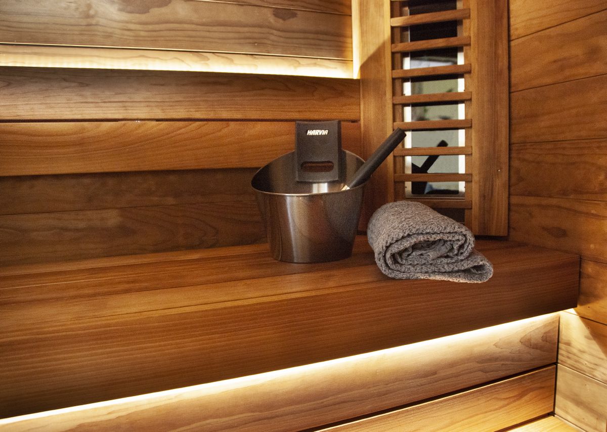 acheter accessoire-sauna-harvia-kit, louche sauna, seau sauna, thermometre sauna, hygrometre sauna