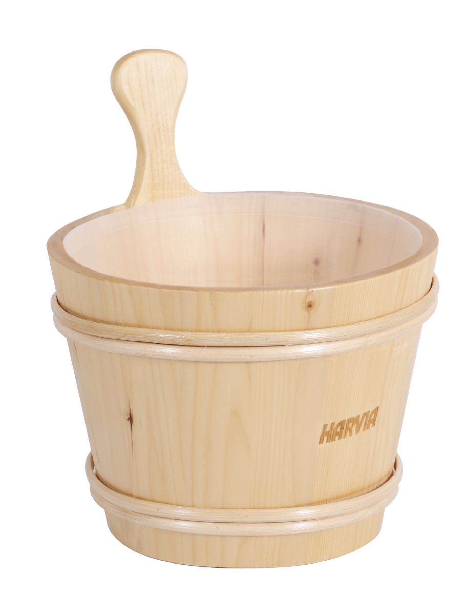 Seau d'eau en bois pour sauna | Accessoires sauna