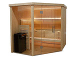 sauna traditionnel interieur, sauna angle harvia View Corner S2020CV, sauna traditionnel 4-5 place, acheter sauna, prix