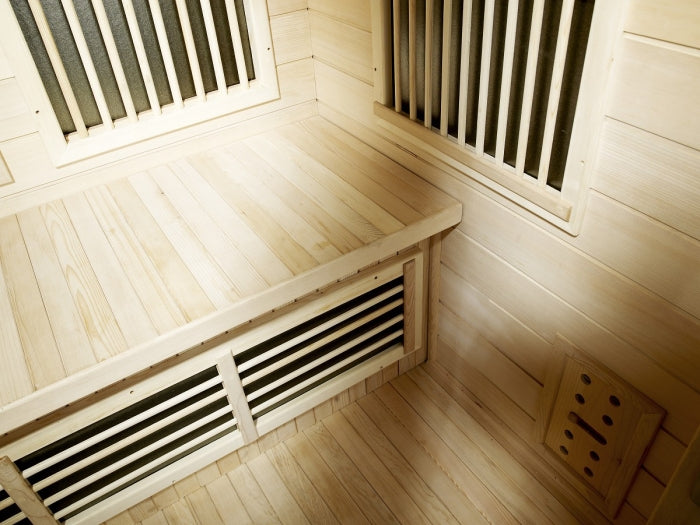 sauna cabine infrarouge, sauna infrarouge interieur harvia SG0909, cabine infrarouge individuel, acheter sauna 1 place, prix