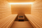 sauna traditionnel interieur, sauna harvia Olympus, sauna de luxe, sauna 6 place, sauna 8 personne
