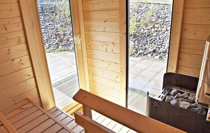 sauna exterieur traditionnel, sauna Harvia Solide Compact, sauna jardin, acheter sauna, prix sauna