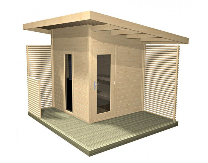 sauna exterieur traditionnel, sauna Harvia Solide Compact, sauna jardin, acheter sauna, prix sauna