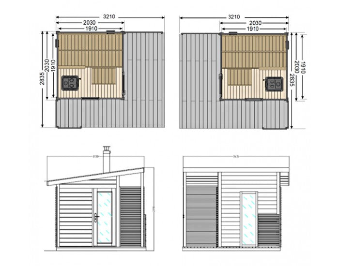 sauna exterieur traditionnel, sauna Harvia Solide Compact, sauna jardin, acheter sauna, prix sauna