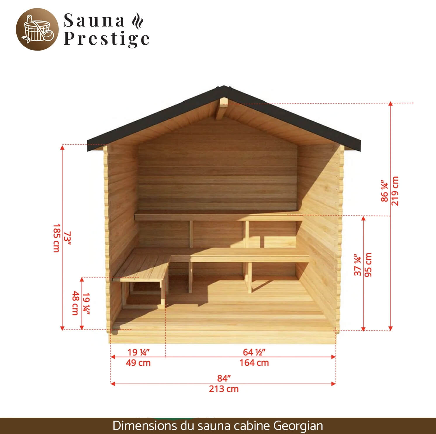 sauna exterieur traditionnel, sauna cabine CTC88W Georgian Dundalk Leisurecraft, sauna jardin, acheter sauna, prix