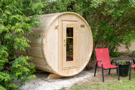 sauna tonneau exterieur, Harmony CTC22W Dundalk Leisurecraft, sauna 4 place