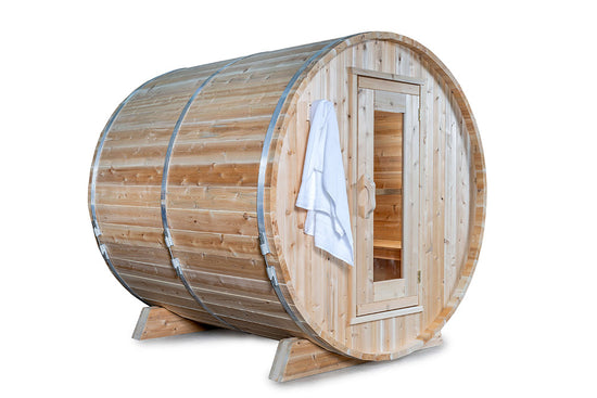 sauna tonneau exterieur, Harmony CTC22W Dundalk Leisurecraft, sauna jardin, acheter sauna baril