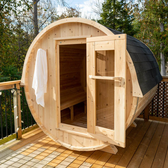 sauna tonneau exterieur, Harmony CTC22W Dundalk Leisurecraft, sauna exterieur 4 personne