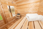 sauna tonneau traditionnel, sauna baril, sauna jardin, 3 places