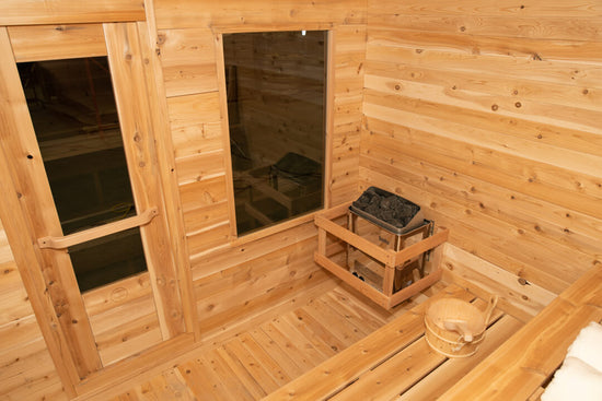 sauna tonneau exterieur, sauna baril, sauna maison, acheter Luna Dundalk Leisurecraft