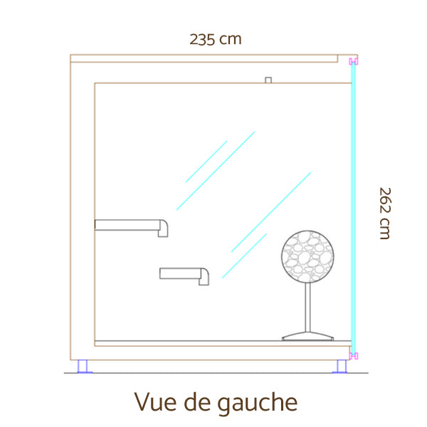 sauna design, sauna exterieur luxe, sauna haut de gamme, prix sauna, sauna jardin, OOD mirror mini, dimensions