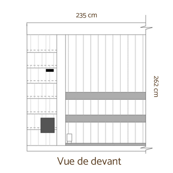 sauna design, sauna exterieur luxe, sauna haut de gamme, prix sauna, sauna jardin, OOD mirror mini, dimensions