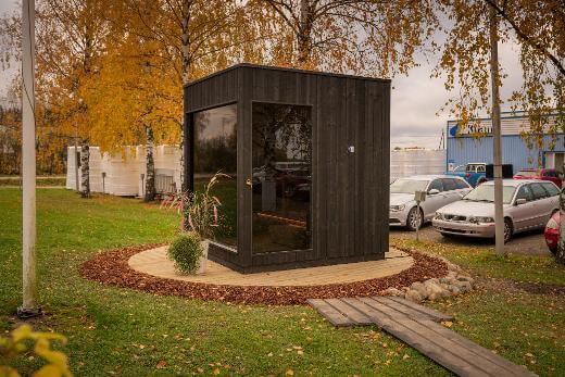 sauna exterieur luxe, sauna Harvia Nordic Misty Kirami FinVision , achat sauna 4 place, sauna 6 place, SHL3499, SHL3410