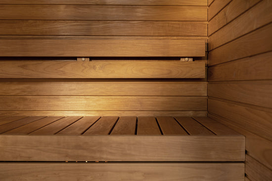sauna interieur traditionnel luxe, sauna cabine Auroom Cala Wood, acheter sauna de luxe, sauna 2 place