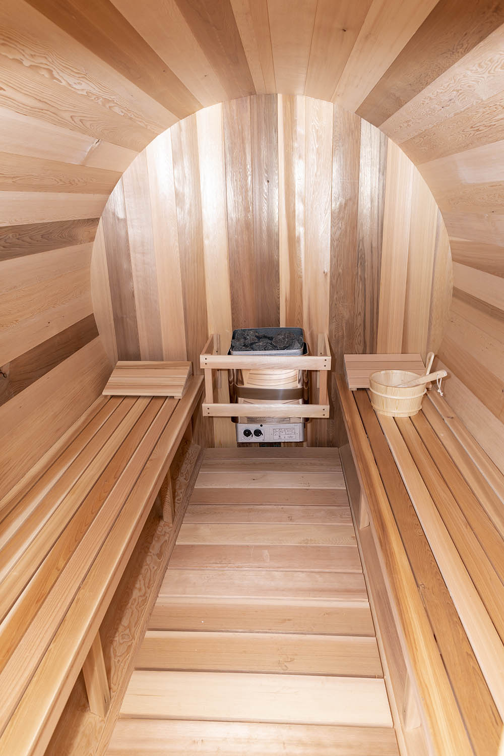 sauna tonneau exterieur, Tranquility CTC2345H Dundalk Leisurecraft, sauna jardin, acheter sauna baril