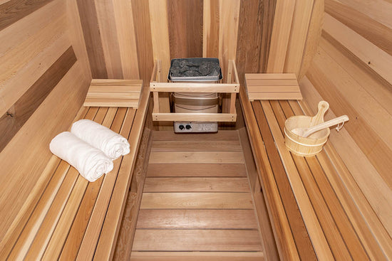 sauna tonneau exterieur, Tranquility CTC2345H Dundalk Leisurecraft, sauna jardin, acheter sauna baril