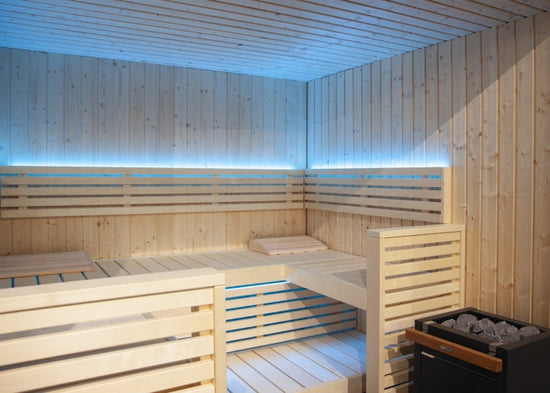 sauna traditionnel interieur, sauna harvia View S2020SV, sauna 5 place, sauna russe, sauna norvegien