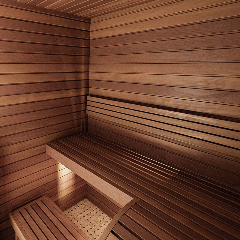 sauna interieur traditionnel luxe, sauna cabine Auroom Baia, acheter sauna de luxe, sauna 2/3 place