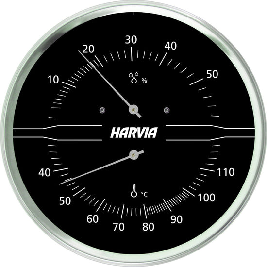 Hygromètre rond noir en verre 38mm, mesure d'humidité mécanique analogique,  hydratant, sans batterie, accessoires pour