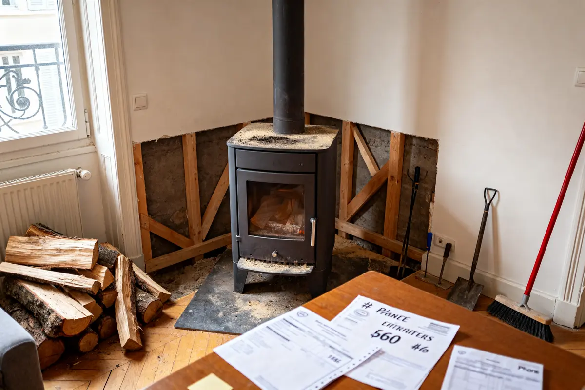 Inconvénients d’un poêle scandinave : coûts, entretien et choix